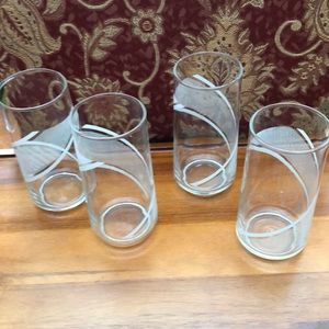 Retro Glass Tumblers (4)